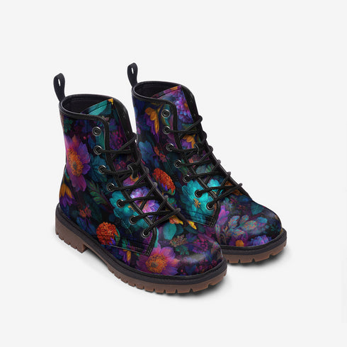 Midnight Garden Vegan Leather Boots
